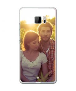 HTC U Ultra Soft case (back printed, transparent)