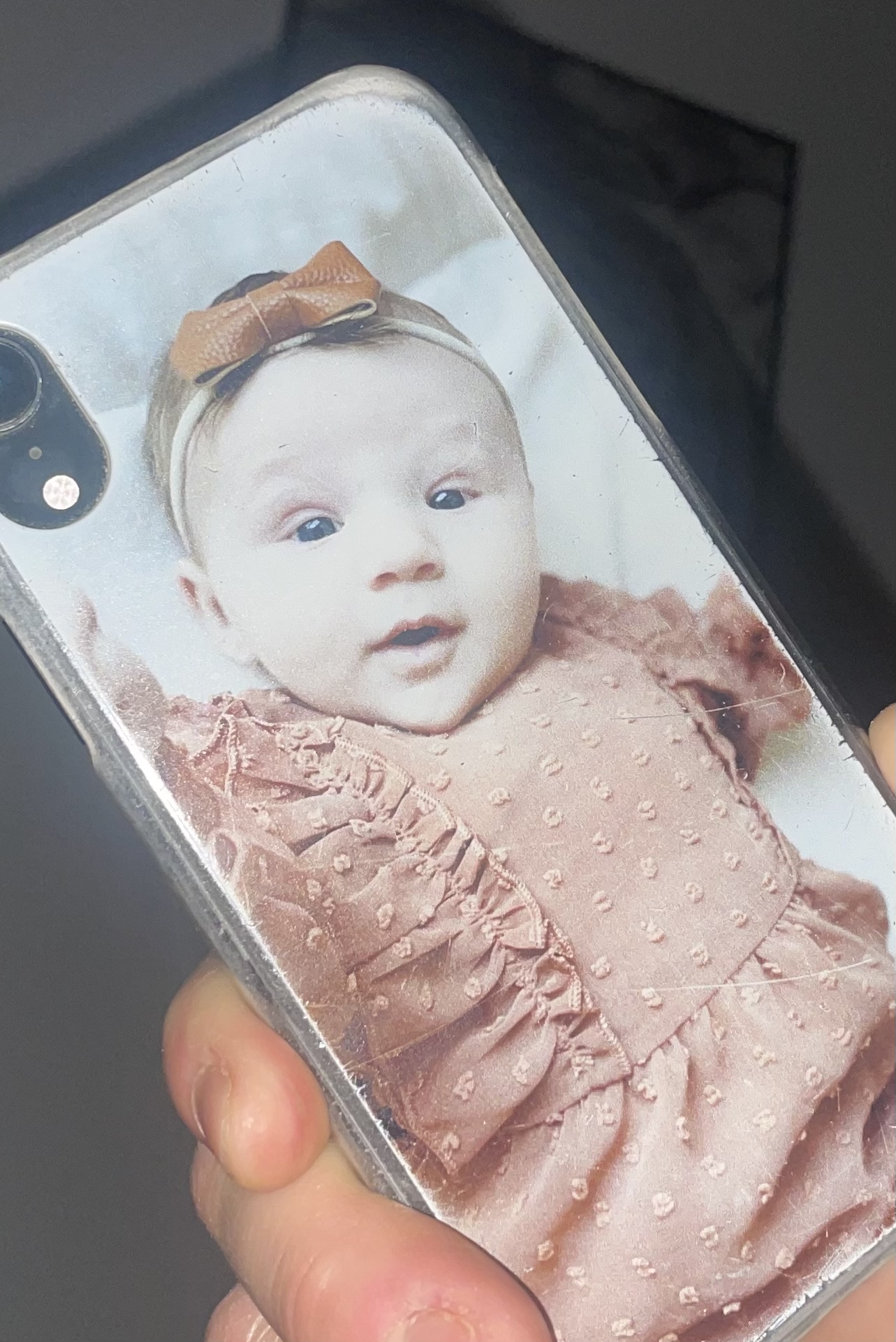 Click to view full screen Ontwerp je eigen iPhone Xr hoesje - hard transparant photo review