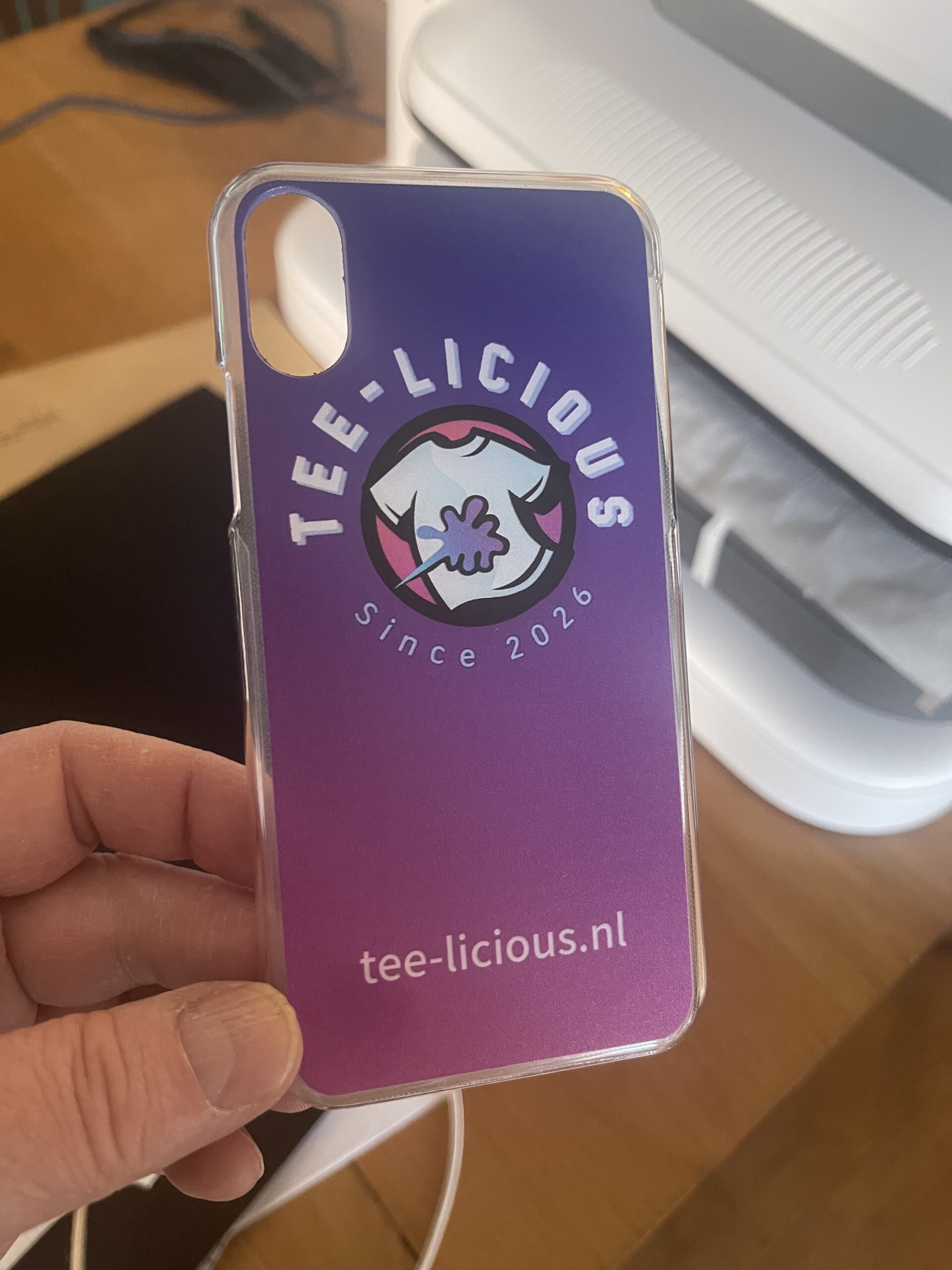 Ontwerp je eigen iPhone X / Xs hoesje - hard transparant photo review