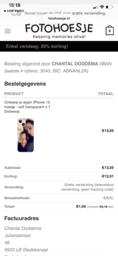 Ontwerp je eigen Samsung Galaxy A52 5G hoesje - soft transparant photo review