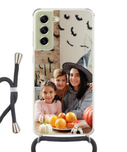 Samsung Galaxy S21 FE Crossbody case (back printed, transparent)