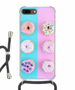 Apple iPhone 7 Plus / 8 Plus Crossbody case (back printed, transparent)