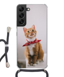 Samsung Galaxy S22 Crossbody case (back printed, transparent)
