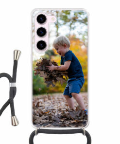 Samsung Galaxy S23 Crossbody case (back printed, transparent)