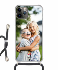 Apple iPhone 11 Pro Crossbody case (back printed, transparent)