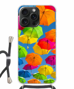Apple iPhone 15 Pro Max Crossbody case (back printed, transparent)