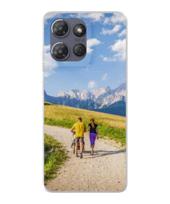 Motorola Moto G Power (2025) soft case (back printed, transparent)