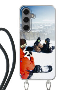 Samsung Galaxy S24 FE Crossbody case (back printed, transparent)