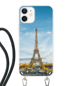 Apple iPhone 12 mini Crossbody case (back printed, transparent)