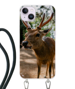 Apple iPhone 14 Plus Crossbody case (back printed, transparent)