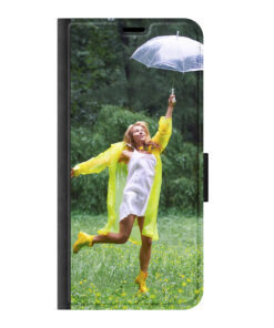 Samsung Galaxy A56 Wallet case (front printed, black)