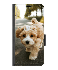 Apple iPhone 17 Wallet case (front printed, black)